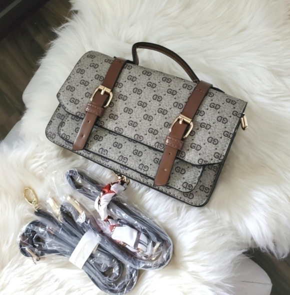 Monogram Canvas Crossbody Top Handle Bag - Picture 3 of 10